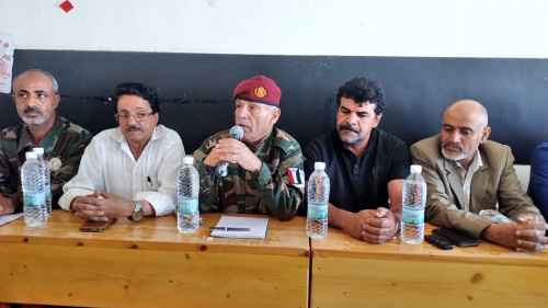 العميد مهدي سعيد يطلع على أوضاع تنفيذية انتقالي الشعيب