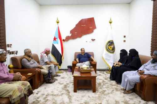 اللواء بن بريك يطلع على مستجدات الأوضاع في وادي حضرموت