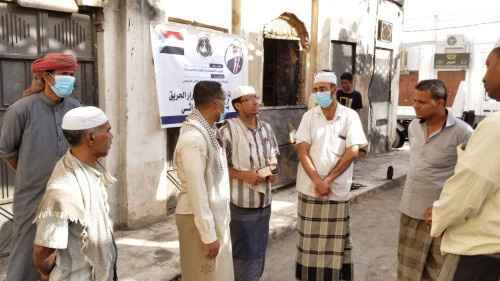 انتقالي تريم يدشن حملة إزالة مخلفات حريق سوق تريم الأثري