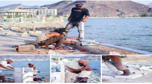 برعاية محافظ العاصمة عدن.. تواصل أعمال إعادة تأهيل كورنيش الشهيد جعفر محمد سعد