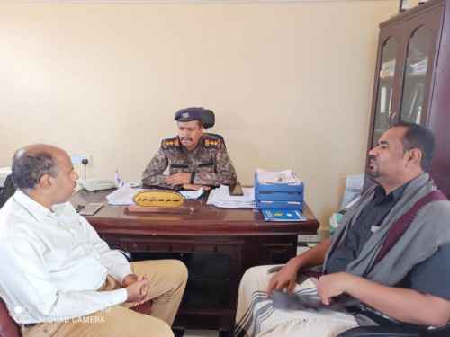 انتقالي حضرموت يزور إدارة أمن غيل باوزير