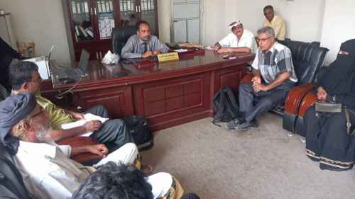 فريق من انتقالي أبين يناقش مع مكتب التربية الوضع التعليمي بالمحافظة