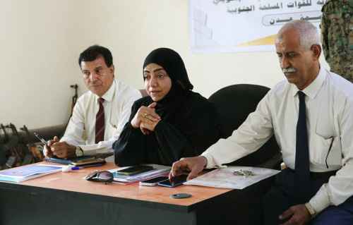 معتوق تختتم ورشة حقوق الانسان التوعوية لقوات الحزام الأمني في قطاع المنصورة