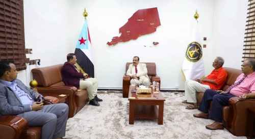 اللواء بن بريك يلتقي المدير العام التنفيذي للمؤسسة الاقتصادية