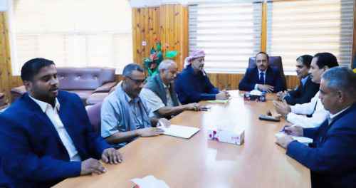 قيادة انتقالي حضرموت والهبة الشعبية تلتقي المحافظ بن ماضي