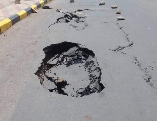 المحافظ لملس يوجه بتوقيف مهندس ومقاول مشروع طريق معاشيق