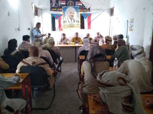 انتقالي لودر يعقد لقاء تشاوريا مع المشايخ والشخصيات الاجتماعية في المديرية