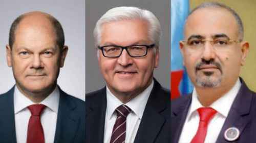 الرئيس الزُبيدي يهنئ رئيس ألمانيا ومستشارها بالعيد الوطني الـ32