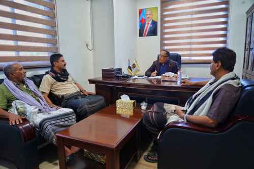 الخُبجي يلتقي رئيس انتقالي شبوه وعددا من قيادات المحافظة