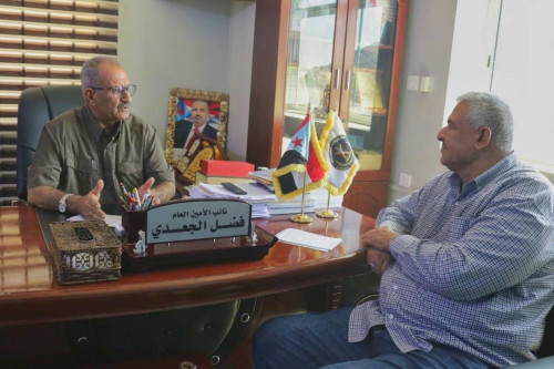 نائب الأمين العام يلتقي رئيس الدائرة السياسية في مجلس الحراك الثوري