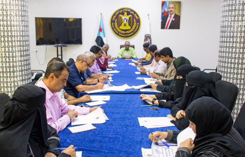 الأمانة العامة بالانتقالي تعقد اجتماعها الدوري وتستعرض تقريري أداء الدائرتين التنظيمية والإدارية والمالية