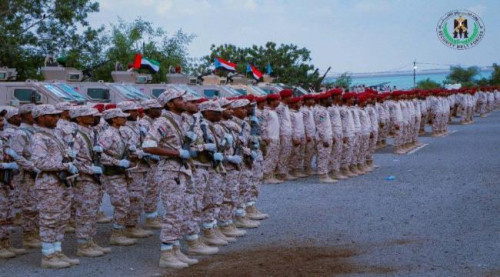 بعرض عسكري مهيب.. اللواء الأول دعم وإسناد يدشن العام التدريبي 2023