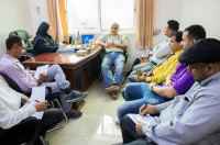 الأمانة العامة بالانتقالي تناقش سُبل التعاون المشترك مع إدارة مخيمات النازحين وقسم المنظمات في وزارة الشؤون القانونية وحقوق الإنسان