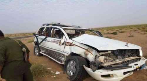 حادث مروري يودي بحياة طفلين وإصابة آخرين على خط طور الباحة بلحج