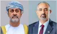 الرئيس الزُبيدي يُعزَّي سلطان عُمان في وفاة السيد بدر بن سعود البوسعيدي