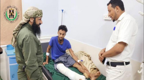 العميد الوالي يتفقد جرحى أحداث مودية المؤسفة بمشافي عدن