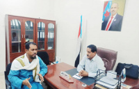 الشقي يناقش مع مدير عام خنفر الاوضاع الخدمية في المديرية