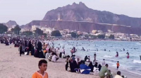 إقبال كبير على شواطئ عدن خلال إجازة العيد