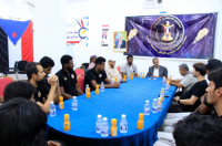 رئيس تنفيذية انتقالي المهرة يلتقي بعثة نادي خيبل الرياضي المشارِكة في البطولة الآسيوية لكرة الطائرة بالبحرين