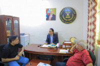 السقاف يلتقي رئيسي اتحادي كرة القدم والتيك بول في العاصمة عدن