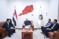 اللواء بن بريك يلتقي رئيس الجمعية الوطنية لطب الطوارئ والكوارث