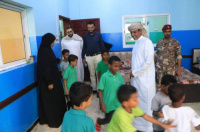 باكريت يزور مركز الطفولة الآمنة في العاصمة عدن