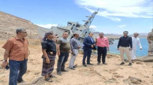 فريق استشاري مصري يتفقد ميناء قناء بشبوة