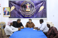 رئيس تنفيذية انتقالي المهرة يطلع على سير العمل في تنفيذية انتقالي الغيضة