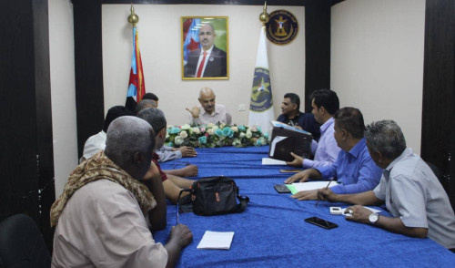 انتقالي العاصمة عدن يبحث مع إدارة مؤسسة المسالخ آلية استلام وتوزيع لحوم العيد المقدمة من الرئيس الزُبيدي