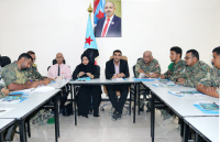 محاضرة توعوية لقوات الحزام الأمني بالعاصمة عدن حول مبادئ القانون الدولي الإنساني