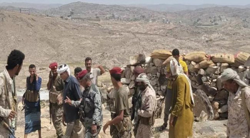العميد الجُنيدِي يواصل زياراته التفقدية لمواقع جبهات القتال في الحد يافع