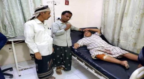 قيادة انتقالي سيئون تطمئن على ضحايا اعتداء الإخوان