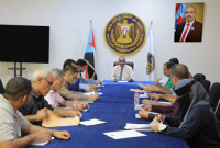 الأمانة العامة بالانتقالي تناقش تقريري إنجاز دائرتي التنظيمية والشباب والرياضة