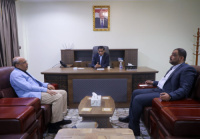 اللواء البحسني يناقش مع المتحدث الرسمي للمجلس الانتقالي أبرز مستجدات الساحة الجنوبية