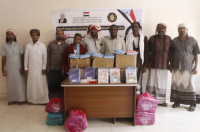 انتقالي الغيضة يدشن توزيع أدوات مدرسية لطلاب الأسر الفقيرة