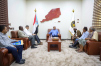 اللواء بن بريك يستقبل كبير المستشارين الأمنيين للأمم المتحدة