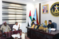 رئيس تنفيذية انتقالي حضرموت يلتقي مقادمة قبيلتي بلحمر والسومحي&nbsp;