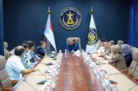 اللواء بن بريك يلتقي رئيس الاتحاد العام الاقتصادي الوطني الجنوبي ورجل الأعمال الحجار