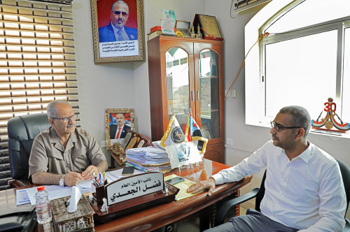 الجعدي يلتقي رئيس الهيئة التنفيذية المساعدة لشؤون وادي وصحراء حضرموت