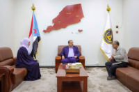 اللواء بن بريك يناقش الوضع التعليمي العام في محافظة لحج ومدينة السلام