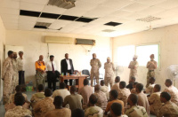 انتقالي حضرموت ينفذ نزولاً ميدانياً لمعسكر خفر السواحل بالمحافظة