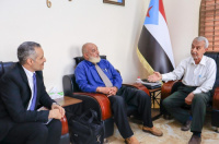 نائب رئيس الهيئة الوطنية للإعلام الجنوبي يستقبل وفد الجمعية الوطنية للبحث العلمي