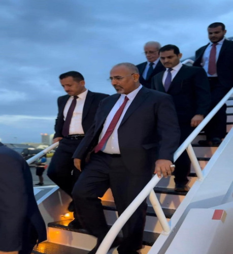 شاهد موكب استقبال الرئيس الزُبيدي في مطار جون إف كينيدي الدولي بنيويورك