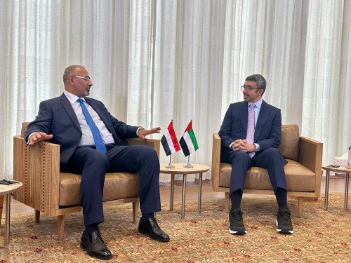 الرئيس الزُبيدي يلتقي وزير الخارجية الإماراتي