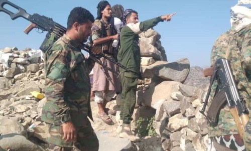 قائد حزام المسيمير يتفقد القوات المرابطة في جبهة قرين الحدودية