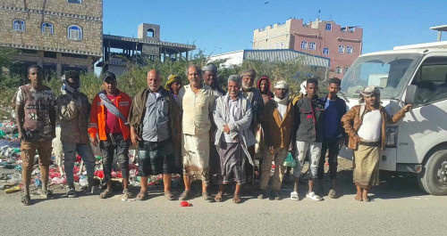 انتقالي لودر والسلطة المحلية يدشنان حملة نظافة واسعة في المديرية