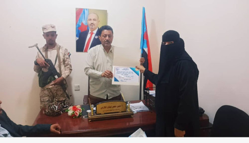 اتحاد الحرفيين الجنوبيين بمحافظة أبين يكرم رئيس تنفيذية انتقالي المحافظة