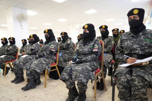 محاضرة توعوية عن "سيادة القانون وحقوق الإنسان" للشرطة النسائية بالعاصمة عدن