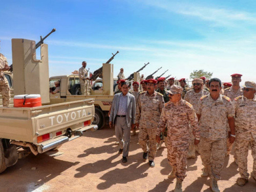اللواء البحسني يوجه بالتحضير لمناورة عسكرية بذكرى تحرير المكلا