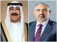 الرئيس الزُبيدي يهنئ أمير دولة الكويت بالعيد الوطني لبلاده